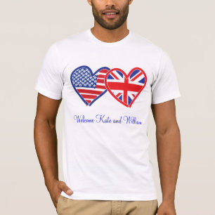 T-shirt Bienvenue Kate & William/ Mariage royal