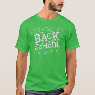 T-shirt Bienvenue Retour À L'École Drôle Enseignant Amour