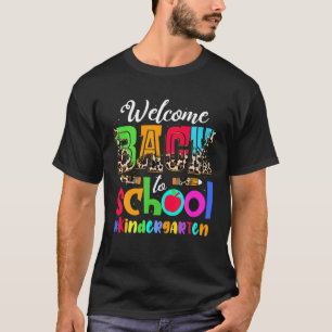 T-shirt Bienvenue Retour À L'École Maternelle Premier Jour