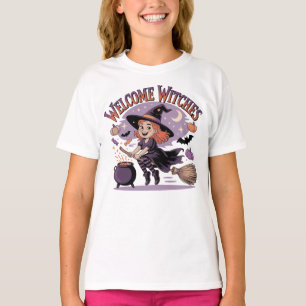 T-shirt Bienvenue Sorcières - Jolie Sorcière d'Halloween