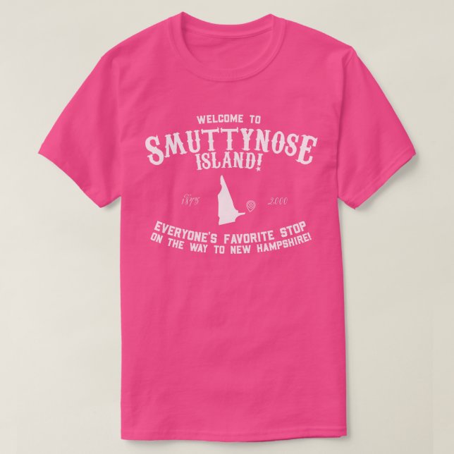 T-shirt Bienvenue sur l'île de Smuttynose (Design devant)