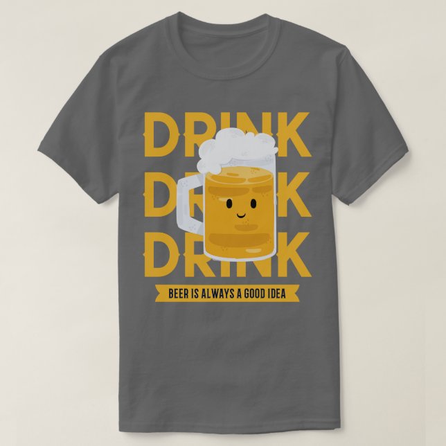 T-shirt Bière à boire (Design devant)