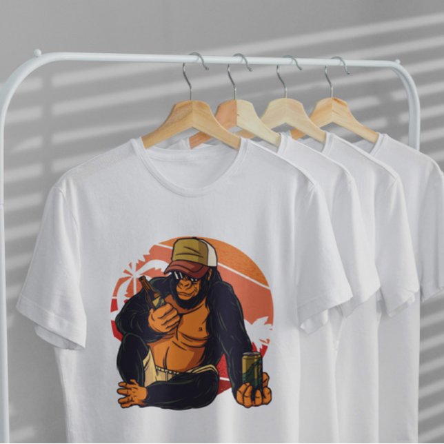 T-shirt Bière à boisson Gorilla (Créateur téléchargé)