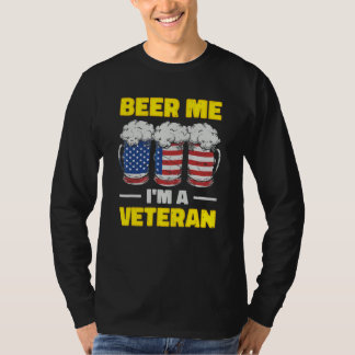 T-shirt Bière à moi je suis un vétain Jour des vétérans mi