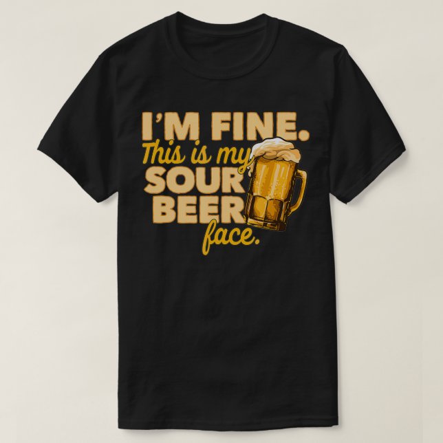 T-shirt Bière aigre Drôle Artisanat Amateurs de bière aigr (Design devant)