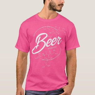 T-shirt bière amusant analyste