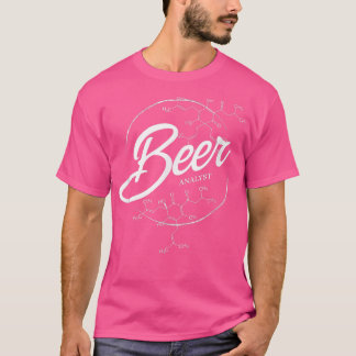 T-shirt bière amusant analyste