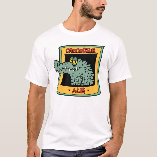 T-shirt Bière anglaise de crocodile (Devant)