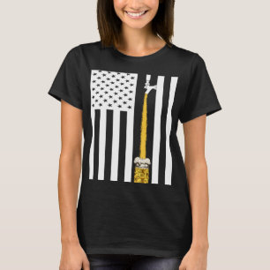 T-shirt Bière artisanale Drapeau américain Bière Redneck S
