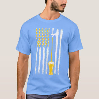T-shirt Bière artisanale Drapeau américain USA 4 juillet A