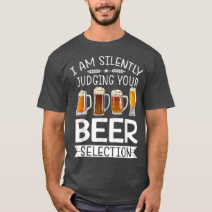 T-shirt Bière Artisanale Drôle Boire Silencieusement Jugem