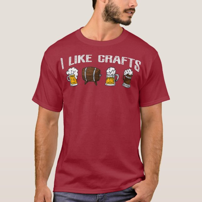 T-shirt Bière artisanale Drôle Boisson de bière (Devant)