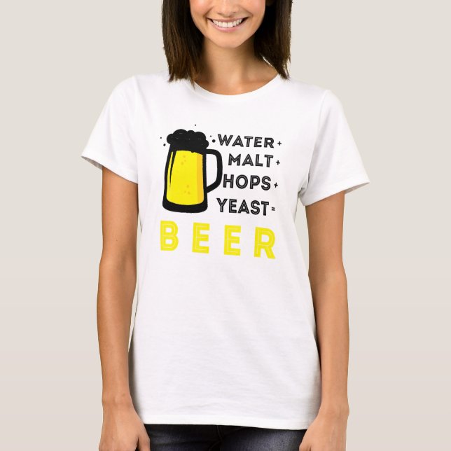 T-shirt Bière Artisanale Et Brassage À La Maison Ou Malt D (Devant)