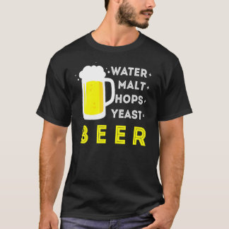 T-shirt Bière Artisanale Et Brassage À La Maison Ou Malt D