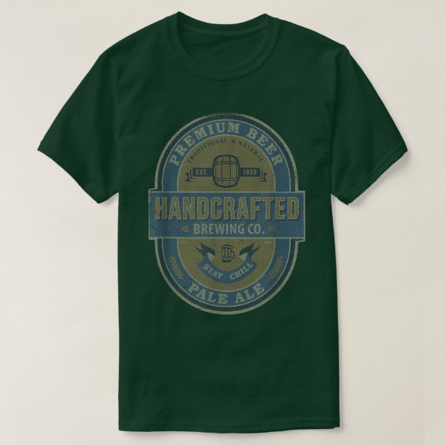 T-shirt Bière artisanale tendance Pale Ale  (Design devant)