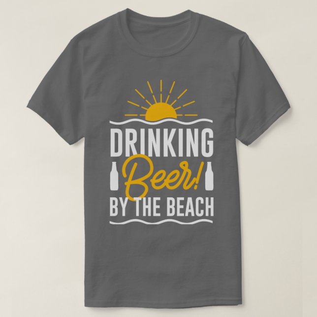 T-shirt Bière Au Bord De La Plage 1 (Design devant)