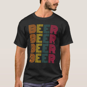 T-shirt Bière Bière Bière Vintage Parfait Jour Avec Beer H