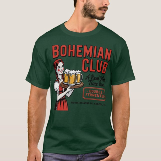 T-shirt Bière Bohemian Club - Roscoe, PA-Photoroom (Devant)