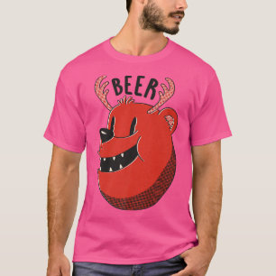 T-shirt Bière Boire amusant Ours Premium