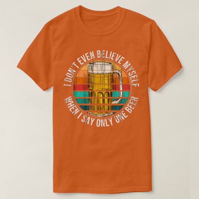 T-shirt Bière brassage seulement une bière buvant à la mai (Design devant)