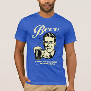 T-shirt Bière : Ça Vous Fait Voir Double