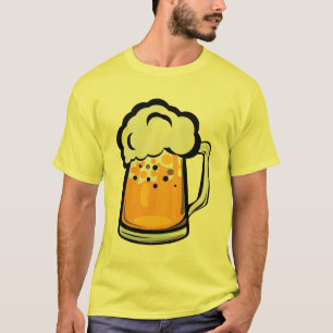 T-shirt biere chope binouse mousse alcool verre 2204_w