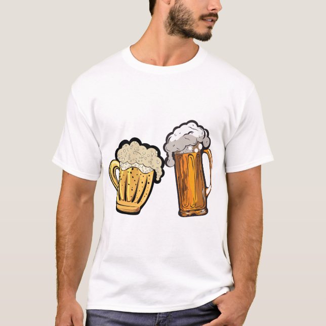 T-shirt biere chope mousse binouze alcool apero ensemble 5 (Devant)