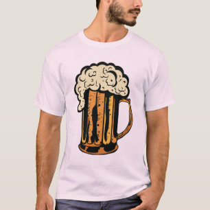 T-shirt biere chope verre binouze mousse alcool 17