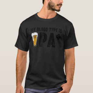 T-shirt Bière D'Artisanat Drôle Mon Type De Sang Est IPA P