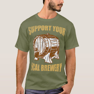 T-shirt Bière de brasserie d'artisanat local Bière d'artis