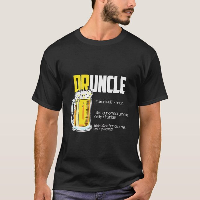 T-shirt Bière de définition de l'oncle (Devant)