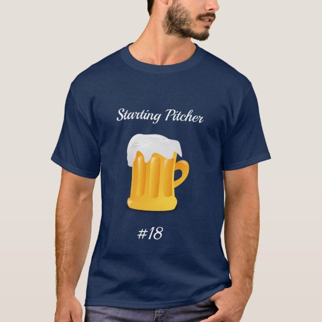 T-shirt Bière de démarrage modifiable (Devant)