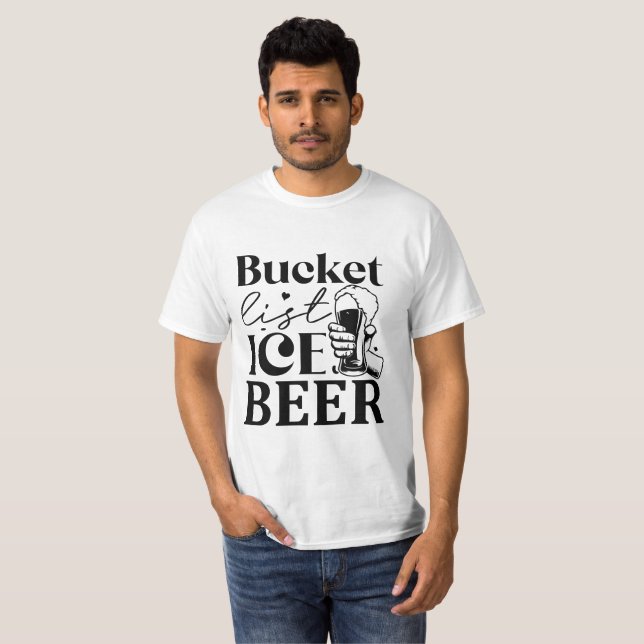 T-shirt Bière de glace de liste de regroupement (Devant entier)