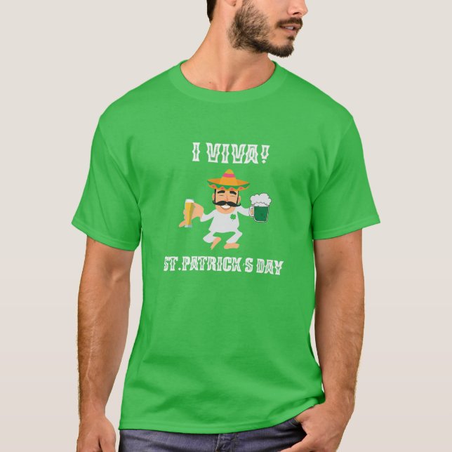 T-shirt Bière de la journée St. Patricks Boire Leprechaun  (Devant)