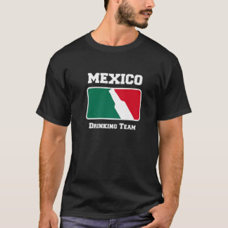 T-shirt Bière de l'équipe de boisson mexicaine avec couleu