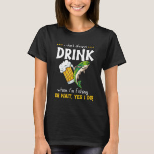 T-shirt Bière de Pêcheur Alcoolique Pêcheur de Poisson Pêc