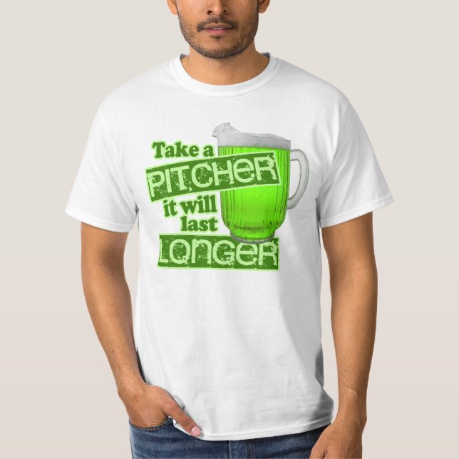 T-shirt Bière de vert du jour de St Patrick drôle (Devant)