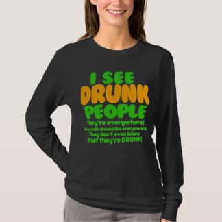 T-shirt Bière de vert du jour de St Patrick drôle