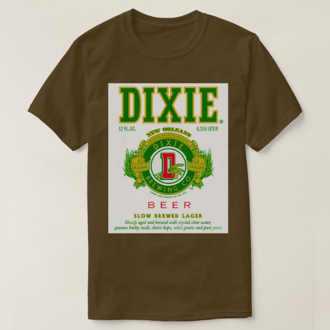 T-SHIRT BIÈRE DIXIE 19 (Design devant)