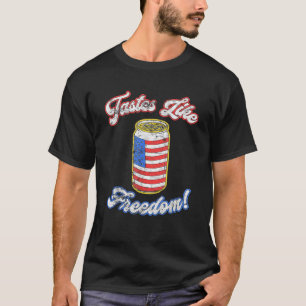 T-shirt Bière Drapeau Patriotique 4 juillet Américain Boir