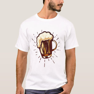 T-shirt biere eclat mousse binouze alcool chope 211