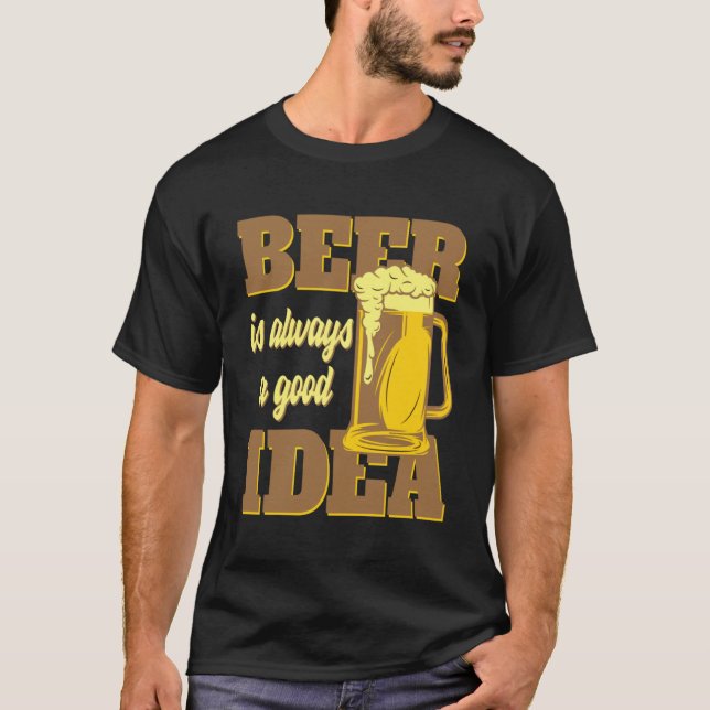 T-shirt Bière et alcool sont toujours une bonne idée Pullo (Devant)