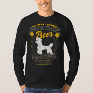 T-shirt Bière Et Chien De Poodle