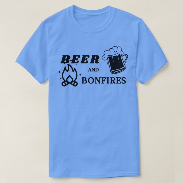 T-shirt Bière et feux de joie 1 (Design devant)