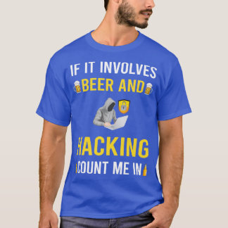 T-shirt Bière Et Hacking Hack Hacker