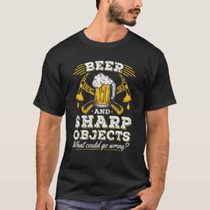 T-shirt Bière Et Objets Sharp Ax Throwing Spécialiste Mar