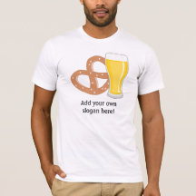 Bière et Pretzel : Slogan personnalisable