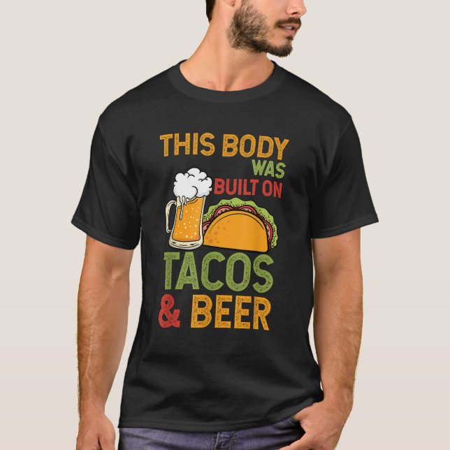 T-shirt Bière Et Tacos (Devant)