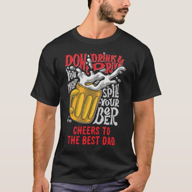 T-shirt Bière Funny Texte personnalisé (Devant)