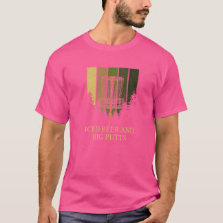 T-shirt Bière Glacée Et Gros Putts Disque Golf Bière Golfe